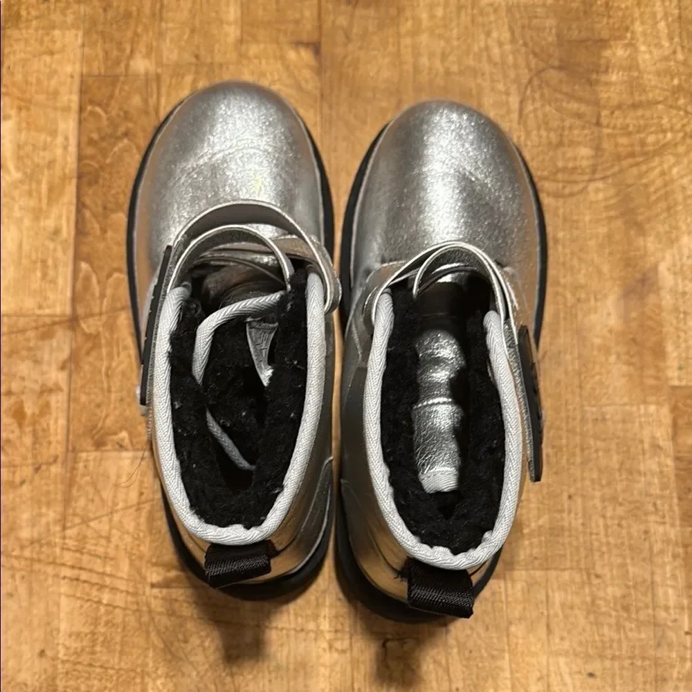 UGG Silver Boots with Chunky Sole